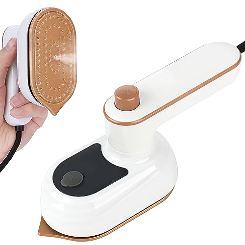 Tragbarer Mini Bügeleisen Faltbares Reise Bügeleisen Dampfbügeleisen Mini Dampfbügeleisen Handbügelmaschine mit 50ml Wassertank Grundplatte Aus Titan 30 Sekunden Schnelles Aufheizen, Weiß Tragbarer Mini Bügeleisen Faltbares Reise Bügeleisen Dampfbügeleisen Mini Dampfbügeleisen Handbügelmaschine mit 50ml Wassertank Grundplatte Aus Titan 30 Sekunden Schnelles Aufheizen, Weiß von MeYuxg