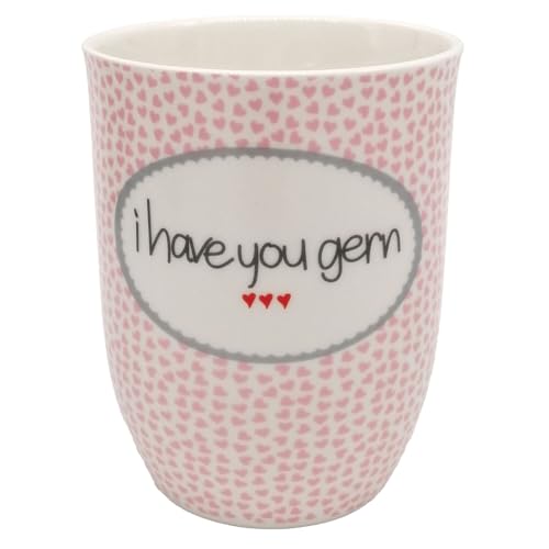 Mea-Living Tasse mit Henkel I HAVE YOU GERN rosa, 500ml, Becher mit Spruch, Geschenkidee für Freundin, Spruchtasse von Mea-Living