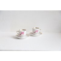 Vintage Riga Porzellan Teetasse & Untertasse Sakura Blossom Gold Decor Vintage Riga Porzellan Teetasse & Untertasse Sakura Blossom Gold Decor von MeadowSideVintage