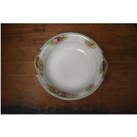 Handgemalte Nippon China Servierschale - Vintage Floral Handgemaltes Porzellan von MeadowbrookMarket