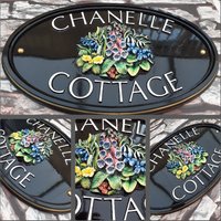 Personalisiertes Festes Gießharz-Hausnamenschild | Waldstrauß Skulptur Beeindruckendes Unikat & Auf Bestellung Gefertigt, Verschiedene Farben von Meadowplacesigns