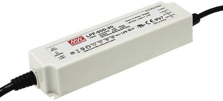 Mean Well LPF-60D-12 60 W Weiß Netzteil – Energieversorgungseinheiten (60 W, 90 – 305, 4%, 47 – 63, 16 ms, 86%) von MeanWell