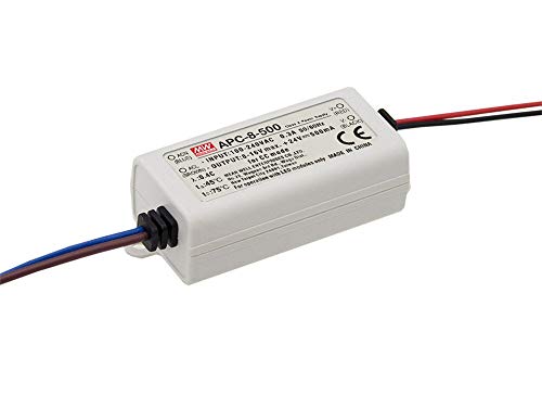 Mean Well, AC 110/220 V DC12 V, Switching Power Supply Converter für das Licht LED-Streifen Flexible des, Trafo, 8 W 11 ~ 23 V 350 mA (apc-8 – 350) von MeanWell