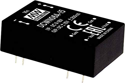 Mean Well DCWN06A-05 DC/DC-Wandlermodul 500mA 6W Anzahl Ausgaenge: 2 x von MEAN WELL