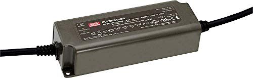 Mean Well PWM-60-48 Universal 60W Black Power Adapter/Inverter - Power Adapters & Inverters (90-305, 47/63, 60 W, 1.25 A, 90%, Universal) von MEAN WELL