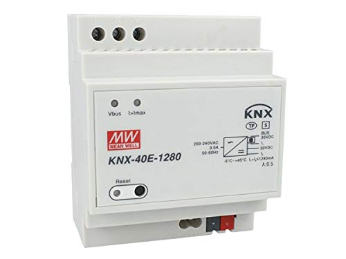 MeanWell KNX-40E-1280 Netzteil KNX Konnex 30 V 1280 mA 38,4 W für DIN-Schiene von MeanWell
