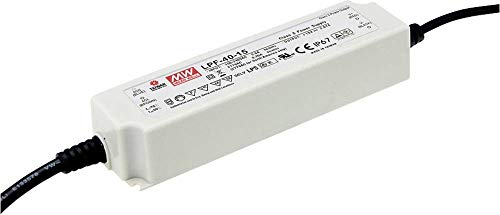 MEAN WELL LPF-40-42, Installationsnetzteil, IP67 40W 42V 0,96A CV+CC von MEAN WELL