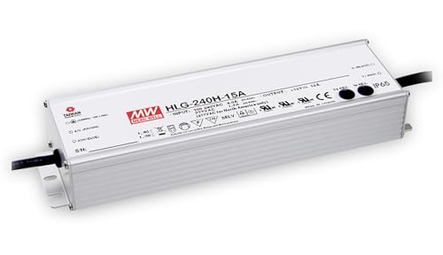 MEAN WELL HLG-240H-42A, AC-DC LED-Installationsnetzteil, Metallgehäuse, IP65 240W 42V 5,72A CV+CC von MEAN WELL