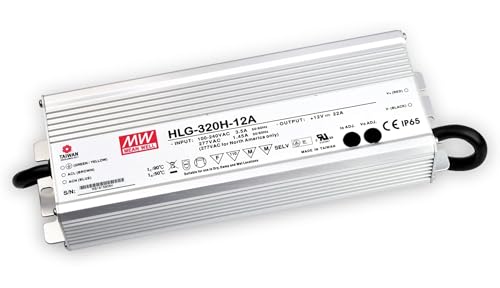 MEAN WELL HLG-320H-30A, AC-DC LED-Installationsnetzteil, Metallgehäuse, IP65 321W 30V 10,7A CV+CC von MEAN WELL