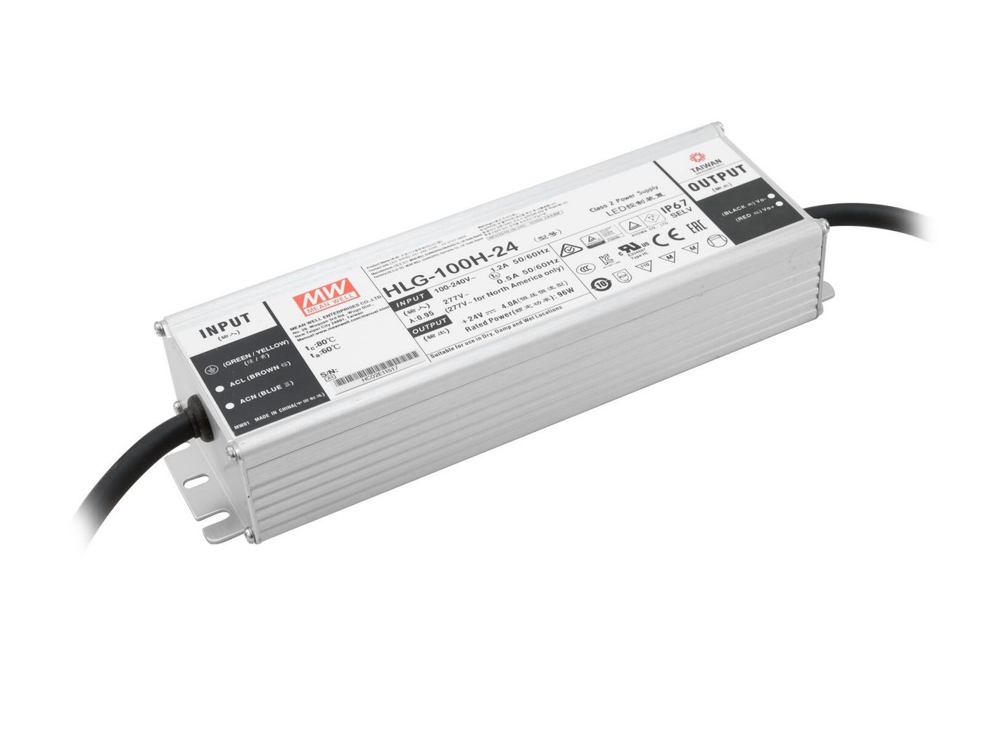 MeanWell MEANWELL LED-Netzteil 192W / 12V IP67 HLG-240H-12 LED Trafo MeanWell MEANWELL LED-Netzteil 192W / 12V IP67 HLG-240H-12 LED Trafo von MeanWell