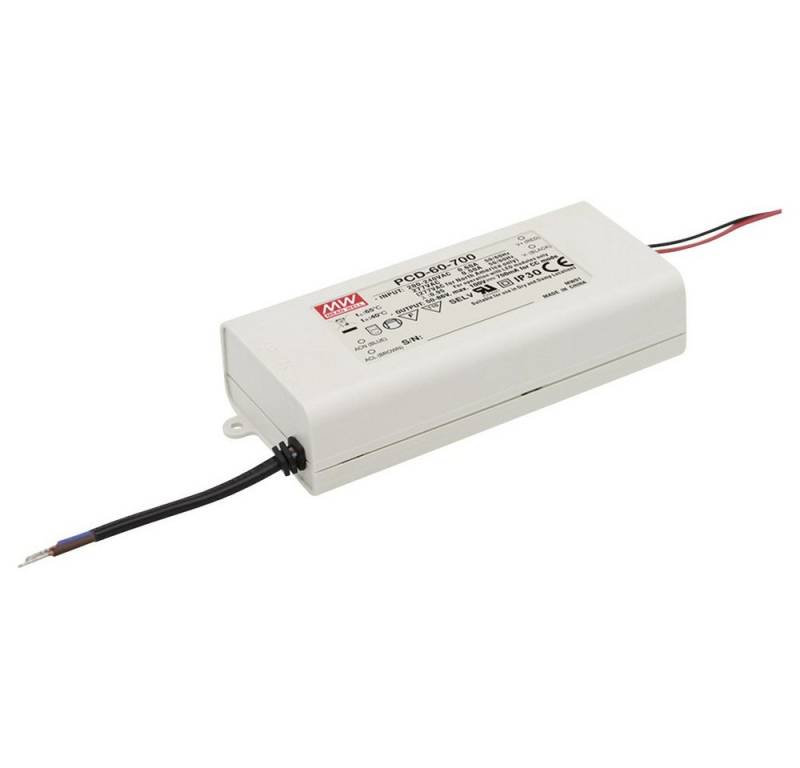 MeanWell MW Mean Well PCD-60-500B LED-Treiber Konstantstrom 57 W 0.5 A 70 - 10 LED Trafo von MeanWell