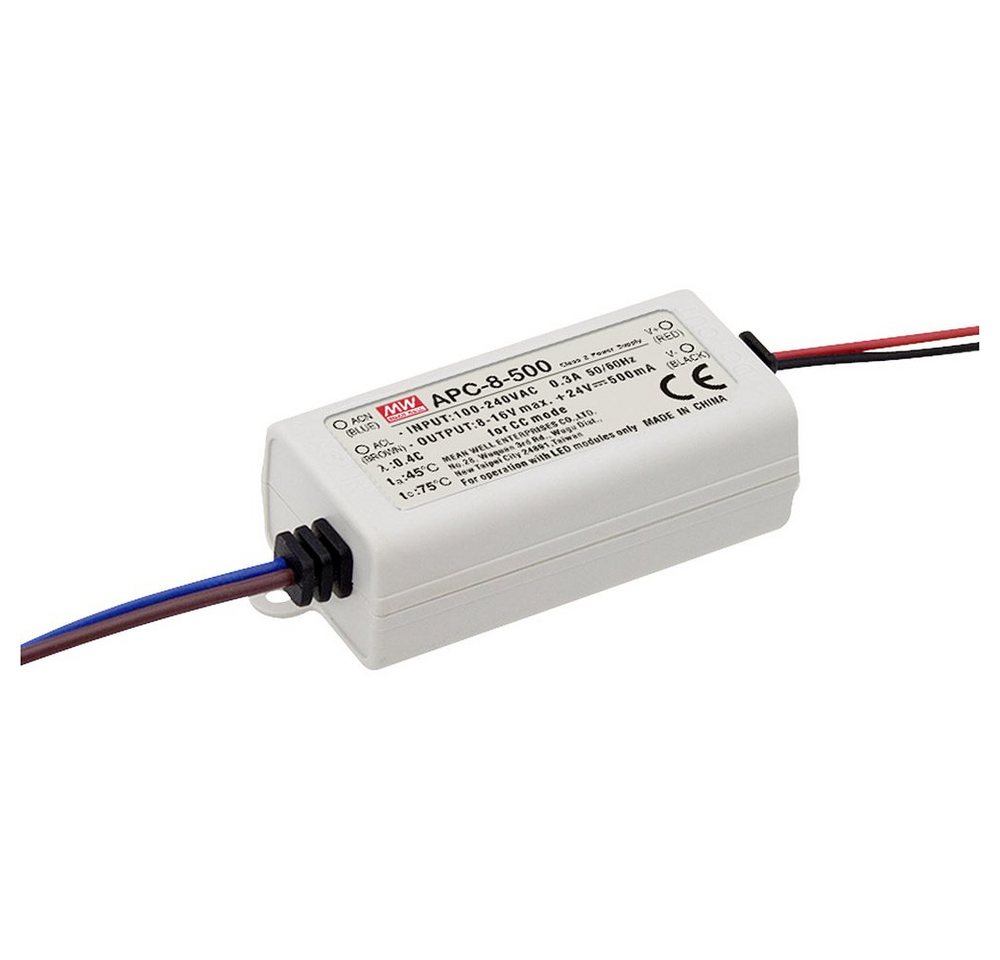 MeanWell MW Mean Well APC-8-500 LED-Treiber Konstantstrom 8 W nicht dimmbar, LED Trafo MeanWell MW Mean Well APC-8-500 LED-Treiber Konstantstrom 8 W nicht dimmbar, LED Trafo von MeanWell