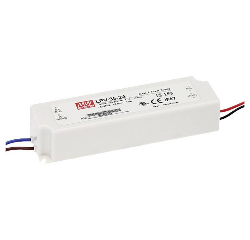 MeanWell MW Mean Well LPV-35-36 LED-Trafo Konstantspannung 36 W 0 - 1 A 36 V/D LED Trafo MeanWell MW Mean Well LPV-35-36 LED-Trafo Konstantspannung 36 W 0 - 1 A 36 V/D LED Trafo von MeanWell