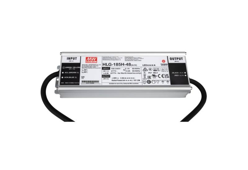MeanWell Meanwell LED Power Supply 185 W / 48 V HLG-185H-48 LED Trafo MeanWell Meanwell LED Power Supply 185 W / 48 V HLG-185H-48 LED Trafo von MeanWell
