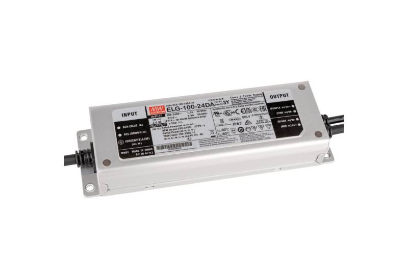 MeanWell Meanwell LED Power Supply IP67 100 W/24 V DC Dali ELG-100-V-24DA 3Y LED Trafo MeanWell Meanwell LED Power Supply IP67 100 W/24 V DC Dali ELG-100-V-24DA 3Y LED Trafo von MeanWell