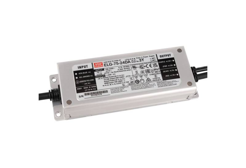 MeanWell Meanwell LED Power Supply IP67 75 W/24 V Dali ELG-75-V-24DA 3Y LED Trafo MeanWell Meanwell LED Power Supply IP67 75 W/24 V Dali ELG-75-V-24DA 3Y LED Trafo von MeanWell