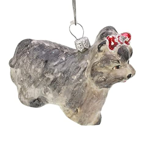 Meander - 29B814 - Weihnachtsbaumschmuck, Yorkshire Terrier, Glas, 7,5cm x 3,5cm x 7cm von Meander BV