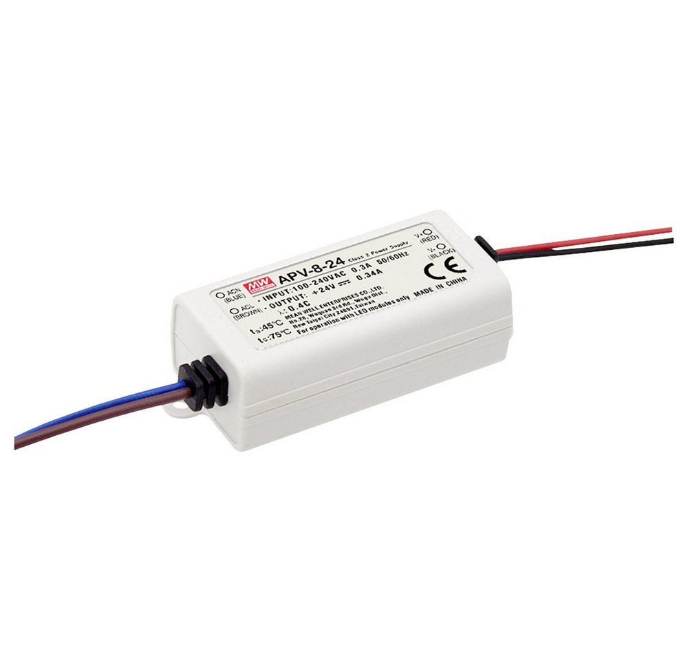 MeanWell MW Mean Well APV-8-12 LED-Trafo Konstantspannung 8 W 0 - 0.67 A 12 V/ LED Trafo MeanWell MW Mean Well APV-8-12 LED-Trafo Konstantspannung 8 W 0 - 0.67 A 12 V/ LED Trafo von Meanwell