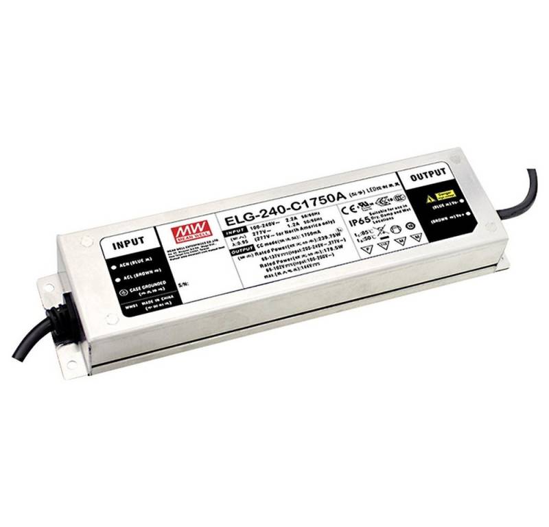 MeanWell MEAN WELL ELG-240-C1400B-3Y LED-Treiber Konstantstrom 239.4 W 1400 mA LED Trafo MeanWell MEAN WELL ELG-240-C1400B-3Y LED-Treiber Konstantstrom 239.4 W 1400 mA LED Trafo von MeanWell