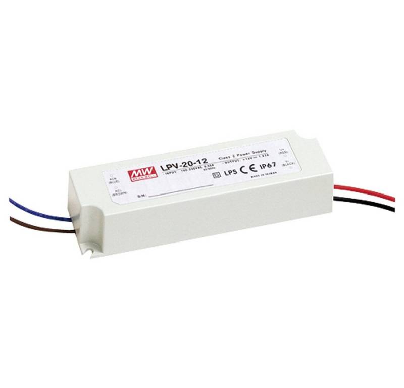 MeanWell MW Mean Well LPV-20-5 LED-Trafo Konstantspannung 15 W 0 - 3 A 5 V/DC LED Trafo von Meanwell