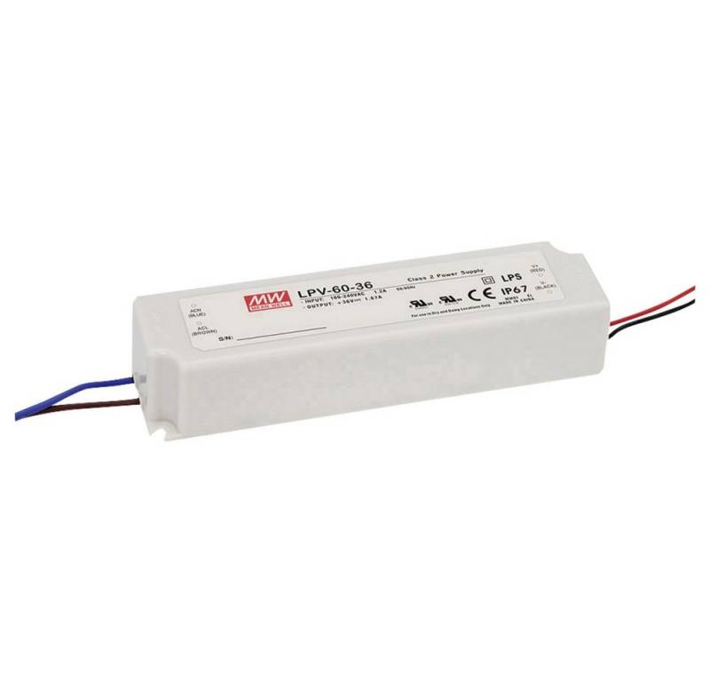MeanWell MEAN WELL LPV-60-24 LED-Trafo Konstantspannung 60 W 0 - 2.5 A 24 V/DC LED Trafo MeanWell MEAN WELL LPV-60-24 LED-Trafo Konstantspannung 60 W 0 - 2.5 A 24 V/DC LED Trafo von Meanwell