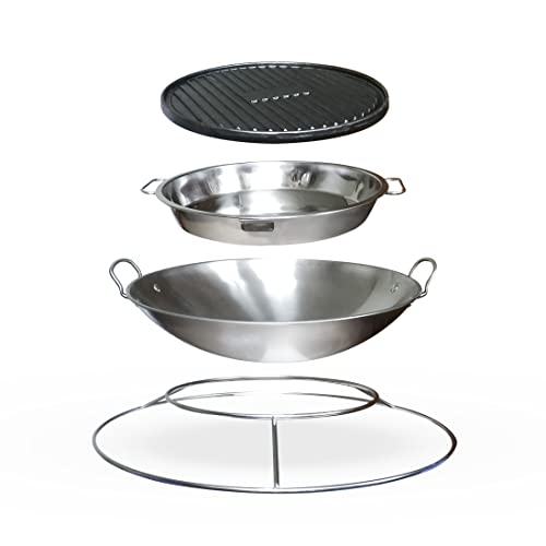 Meateor Zubehör-Set für Ambiente Feuertisch, Grill-Zubehör bestehend (4 in 1) von Meateor