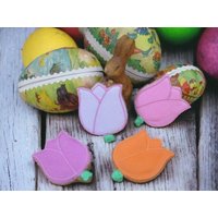 4 Frühlings Hunde Leckerli Tulpen Osterblume von MeatloafsKitchen