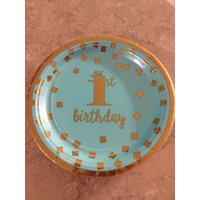 Kleines Dessert Blau Erster Geburtstagsteller Hund Themed Party Welpe Geburtstag Haustier Adoption Doggy Pawty Birthdays Für Hunde Woof Kleines Dessert Blau Erster Geburtstagsteller Hund Themed Party Welpe Geburtstag Haustier Adoption Doggy Pawty Birthdays Für Hunde Woof von MeatloafsKitchen