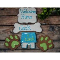Personalisierte Willkommen Zu Hause Neue Hündchen Leckereien Haustier Geschenk Langlebig Hart von MeatloafsKitchen