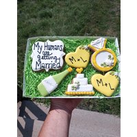 Verlobungs-Hunde-Leckerlis Hochzeitsankündigung Hunde-Leckerlis Lang Anhaltende Harte Leckereien Verlobungs-Hunde-Leckerlis Hochzeitsankündigung Hunde-Leckerlis Lang Anhaltende Harte Leckereien von MeatloafsKitchen