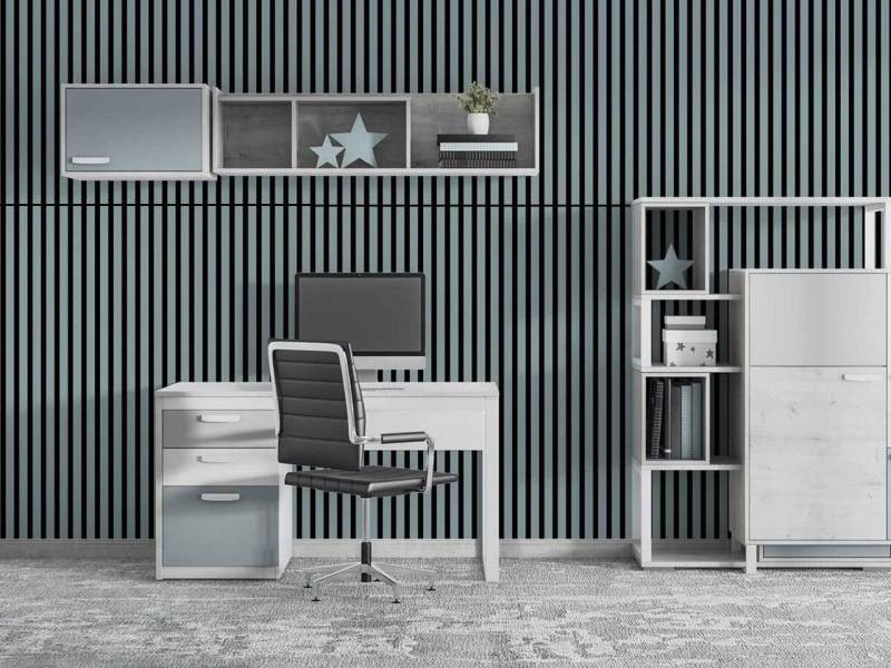Mebano 3D Wandpaneel 132cm Set aus 4 Akustikpaneelen – Stilvolle Lamellenwand auf Filz, (Gestalte dein Zuhause selbst und mit kleinem Budget – kreativ, individuell und günstig, 4-tlg., Preis bezieht sich auf 1 Packung mit 4 Paneelen) Nachhaltiges Material, einfache Montage, effektive Schalldämmung von Mebano