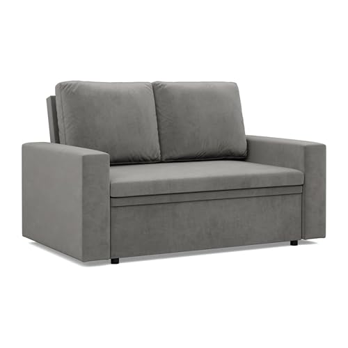 Mebligo NEO - 2-Sitzer Sofa mit Schlaffunktion, 148 x 90 x 87 cm, Grau von Mebligo