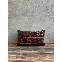 Dekorativer Kelim-Kissenbezug, Vintage Sofa-Kissenbezug, No3995 von MeboPillow