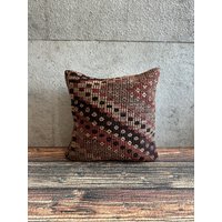 Dekorativer Kelimkissen Bezug, Kissenbezug, Kissenbezug, Kissenbezug, Vintage Bezug, Kelim Kissenbezüge, Kissenbezug, No6116 von MeboPillow