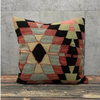 Kelim Kissen, 20x20 Kelimkissen, Dekokissen, Sofakissen, Dekokissen No1645 von MeboPillow