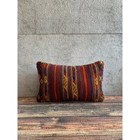 Kelim Kissen, Kissenbezug, Kilim Kelimkissen, Dekokissen 12x20 No9098 von MeboPillow