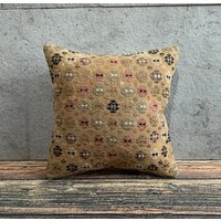 Kelim Kissen, Sofakissen, Kissenbezug, 16x16x16 cm, Kilim Kissenbezug No0624 von MeboPillow