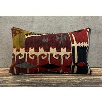 Kelim Kissen 12x20, Kissenbezug, Dekokissen, Wohnkultur, Kelimkissen, Kissen-Nr 3736 von MeboPillow