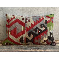 Kelim Kissenbezug, 40x60 cm, Kilim Kelimkissenbezug, Kelimkissen, No2113 von MeboPillow