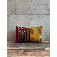 Kelim Kissenbezug, Kelimkissen 12x20 cm No9073 von MeboPillow