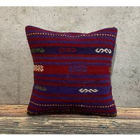 Kelim Kissenbezug, Kelimkissenbezug, Sofakissen, Boho 16x16x16x16, 5 cm No0614 von MeboPillow