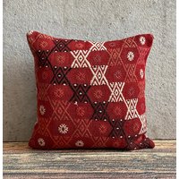 Kelim Kissenbezug, Kelimkissenbezug, Sofakissen, Boho 16x16x16x16 cm, No0058 von MeboPillow