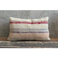 Kilim Kissen, 12x20 Kelim Vintage Sofakissen, Kelimkissen, cm No3357 von MeboPillow