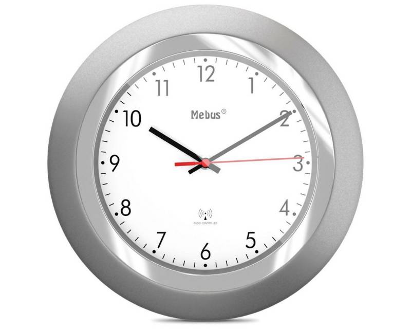 Mebus Wecker 19452 Funk-Wanduhr von Mebus