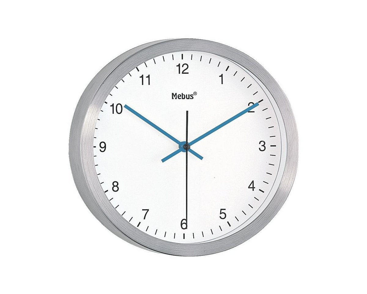 Mebus Wanduhr 46830 (geräuscharmes Uhrwerk, Ø 25 cm) von Mebus