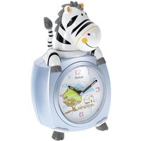 Mebus Kinderwecker Zebra mehrfarbig blau Kunststoff 10,0 x 15,0 cm von Mebus