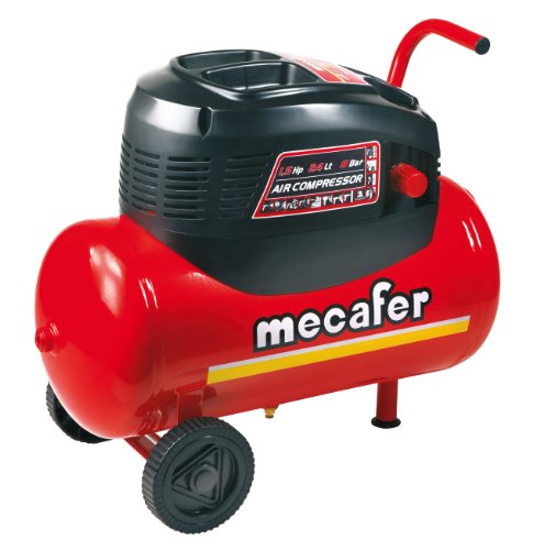 Mecafer 425068 Kompressor 24 l 1,5 PS ölfrei von Mecafer