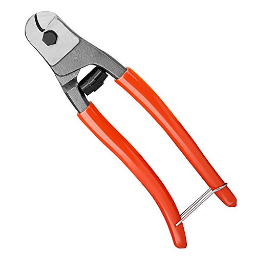 Drahtseilschneider, Meccion 200mm Chrom-Vanadium-Stahl Kabelschere Professionelle Schnitt für Drahtseil Edelstahl Seil, Aluminium und Kupfer Kabel von Meccion