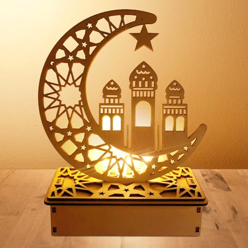 Mecctuck Ramadan Deko, Islamische Deko, Ramadan Deko Laterne, Ramadan Dekoration, Ramadan Geschenke, Ramadan Lampe, Ramadan Mubarak Dekoration, Ramadan Laterne für Schlafzimmer Tisch Deko Geschenke von Mecctuck