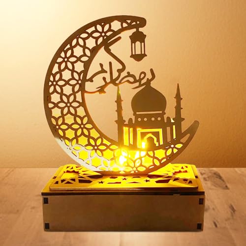 Mecctuck Ramadan Deko, Islamische Deko, Ramadan Deko Laterne, Ramadan Dekoration, Ramadan Geschenke, Ramadan Lampe, Ramadan Mubarak Dekoration, Ramadan Laterne für Schlafzimmer Tisch Deko Geschenke von Mecctuck